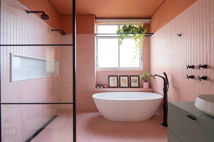 Phòng tắm Retro: Nét cổ điển pha lẫn đương đại