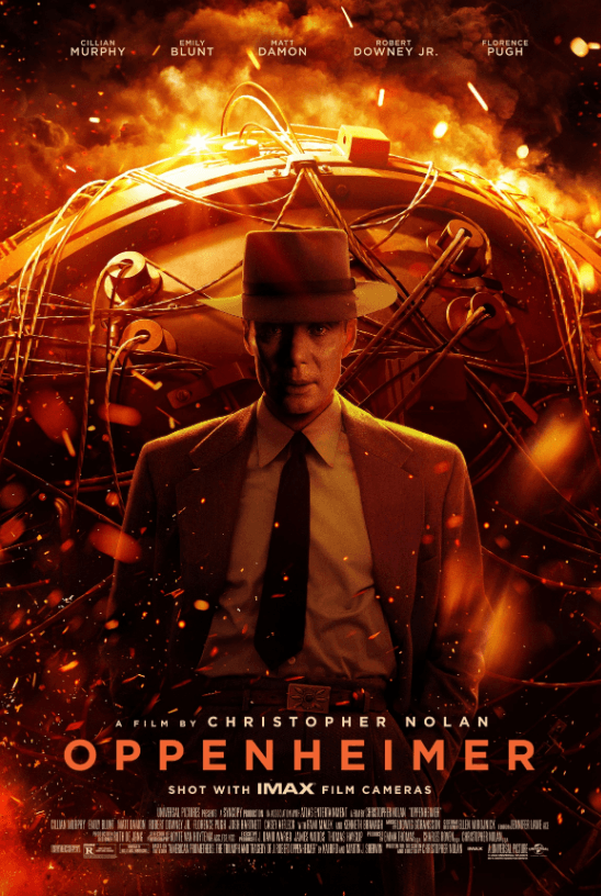 Poster chính thức của bộ phim Oppenheimer (Ảnh: Universal Pictures)